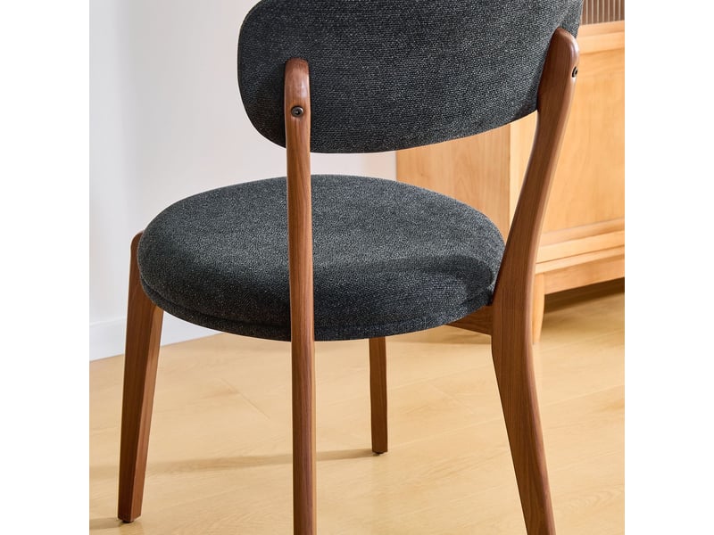  Chaise de cuisine 2 pièces style moderne revêtement en lin assise confortable coussin d’assise inspiration médiévale  - Conforama D