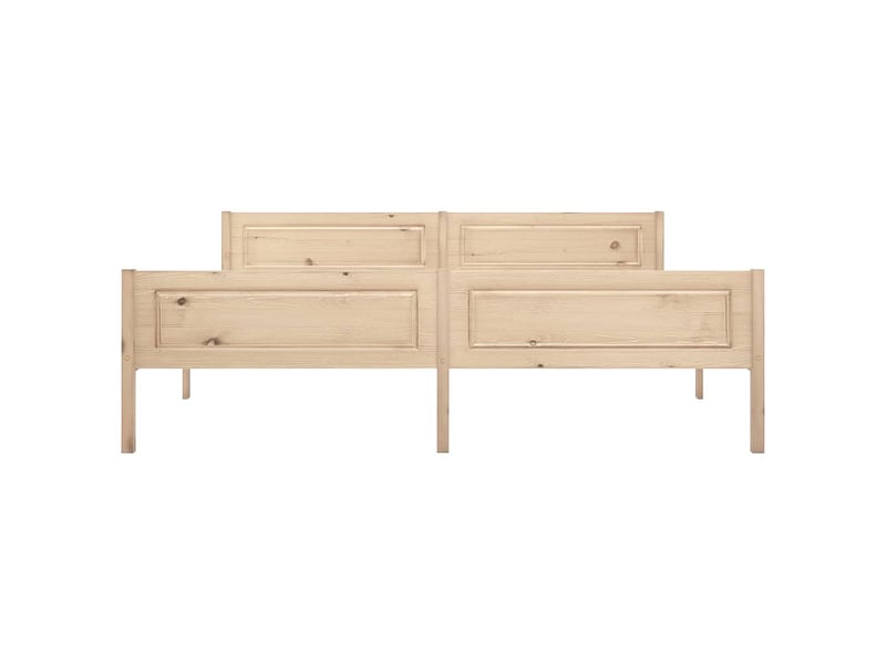  Lit double- lit adulte -  cadre de lit sans matelas bois massif de pin 180x200 cm  - Conforama B