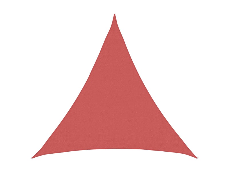  Voile d'ombre - voile d'ombrage - voile parasol 2 x 2 x 2 m hdpe triangulaire terre cuite  - Conforama B