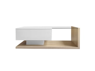 Table basse rectangulaire coloris naturel <strong>ATELIER CONFORTIEL</strong> <strong></strong> - 55 cmx105 cm