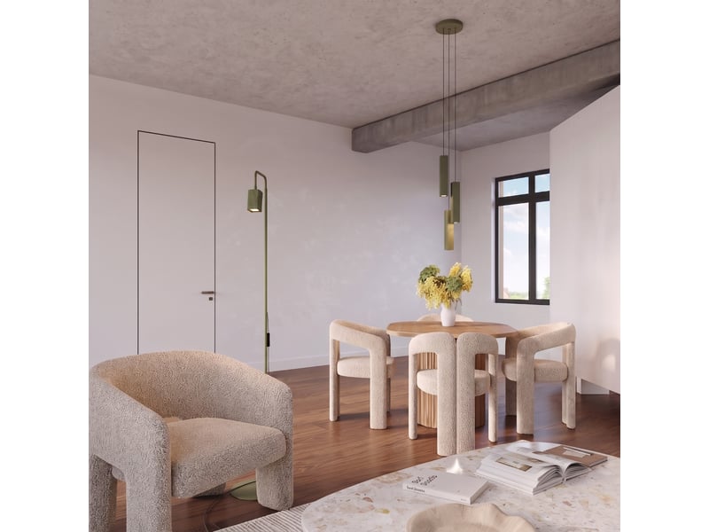  Suspension rayo 3l vert olive aluminium moderne 98x45x6cm SL.3184 - Conforama C
