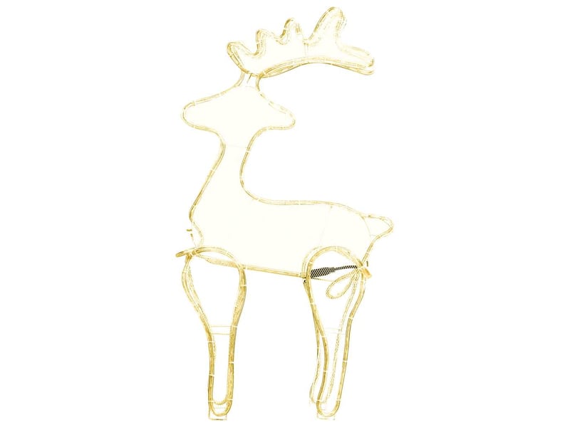  Décoration de noël de renne avec maille 306 led 60x24x89 cm  - Conforama D