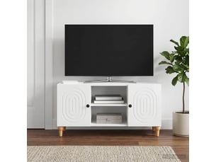 Meuble tv coloris blanc 102 cm <strong></strong>  <strong></strong>