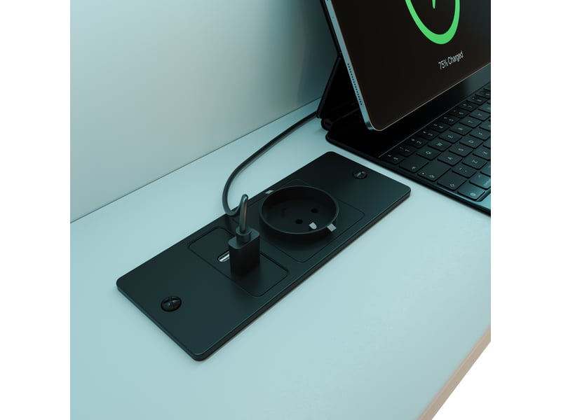  Lit superposé 90 × 200 cm avec escalier-rangement, led et usb-c, blanc Fay Lum - Conforama E