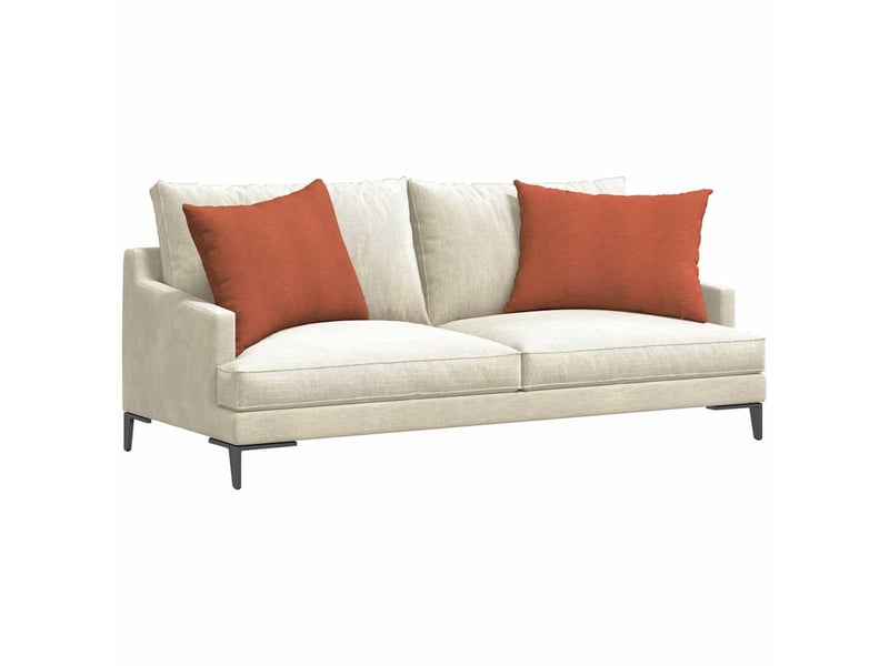 Lot de 2 coussins de canapé, coussins décoratifs rouge orange 70 x 50 cm cf59164 - Conforama C