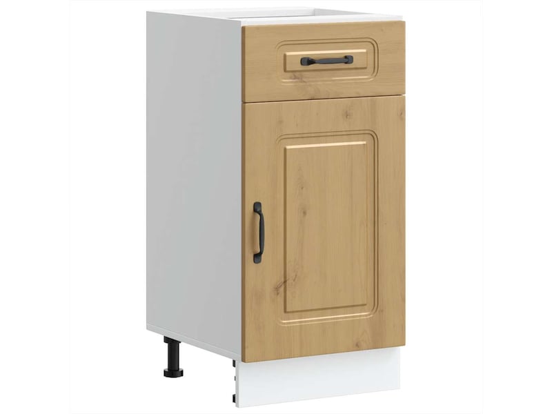 Meuble de rangement, armoire de cuisine kalmar chêne artisanal bois d'ingénierie shl8063 - Conforama A