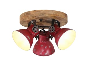 Plafonnier, lampe plafond 25 w rouge délavé 35x35x25 cm e27