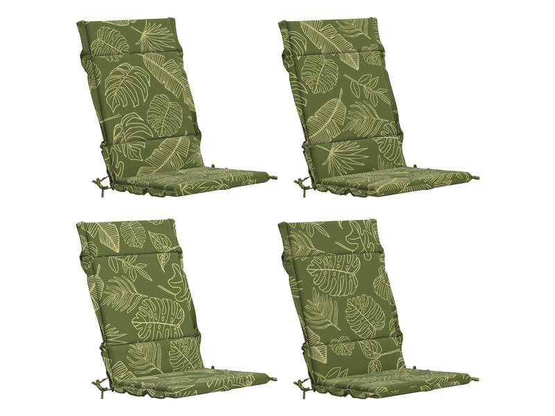  Lot de 4 coussins de chaise à dossier haut  gemert cf59304  - Conforama A