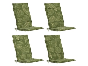 Lot de 4 coussins de chaise à dossier haut  gemert cf59304