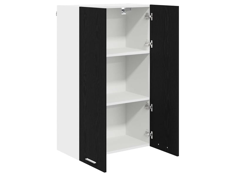  Meuble de rangement, armoire suspendue chêne noir 60x31x100cm bois d'ingénierie shl4476  - Conforama E