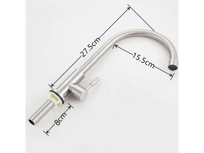  Robinet de cuisine à eau froide simple – pivotant à 360°  - Conforama B