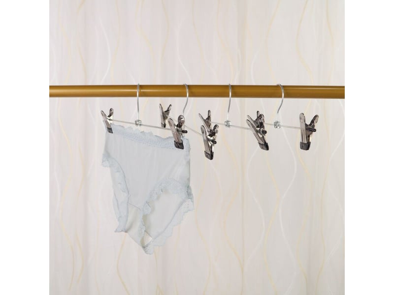  Cintres à pinces en métal pour pantalons et jupes lot de 10  - Conforama B