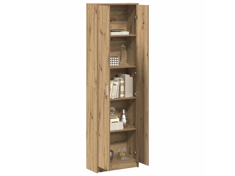 Armoire chambre, armoire de rangement chêne artisanal 55x25x189 cm bois d'ingénierie  - Conforama C