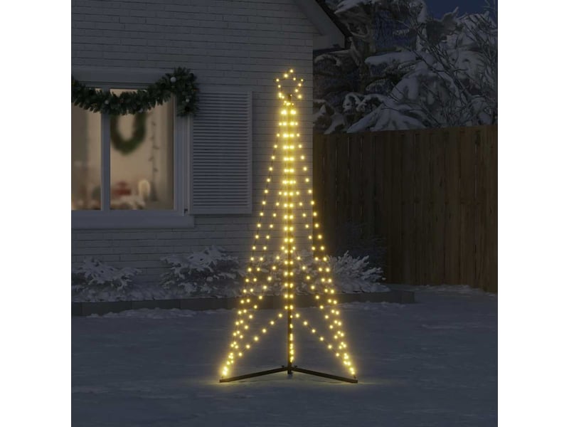 Sapin de noël, arbre de noël à led 363 led blanc chaud 182 cm shl123 - Conforama C