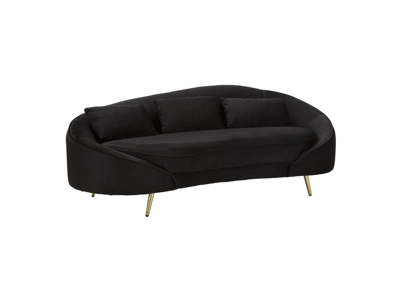 Commode shine blanche à 3 tiroirs en bois et métal - Conforama A
