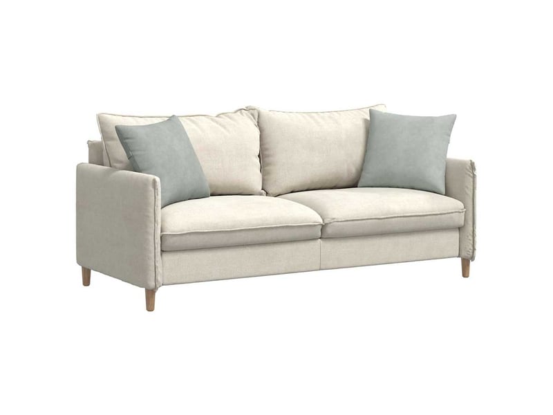 Lot de 2 coussins de canapé, coussins décoratifs gris clair 45 x 45 cm cf59065 - Conforama C