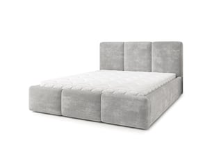 Lit coffre 180x200 cm <strong>MASSENO</strong>  <strong></strong> coloris gris