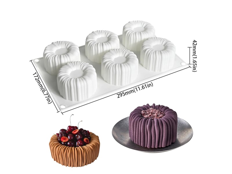 Set de moules à gâteau en silicone 3d fraise et framboise - moules à dessert flexibles pour mousse, brownies, gelée, glaces et sucreries (blanc) - Conforama C
