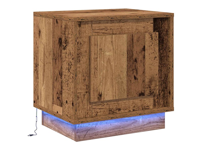  Table de chevet - cabinet de chevet - table de nuit bois ancien 44 x 34,5 x 45 cm  - Conforama A