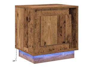 Table de chevet - cabinet de chevet - table de nuit bois ancien 44 x 34,5 x 45 cm