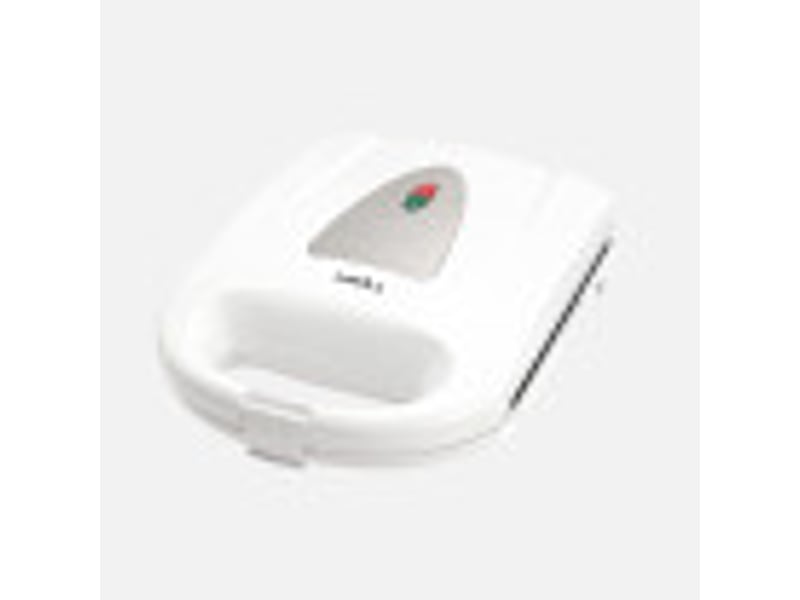  Appareil à croque-monsieur fabrilamp florina 1400 w blanc et acier 4 sandwiches plaques antiadhésives 25 x 22 cm 274610141 - Conforama B