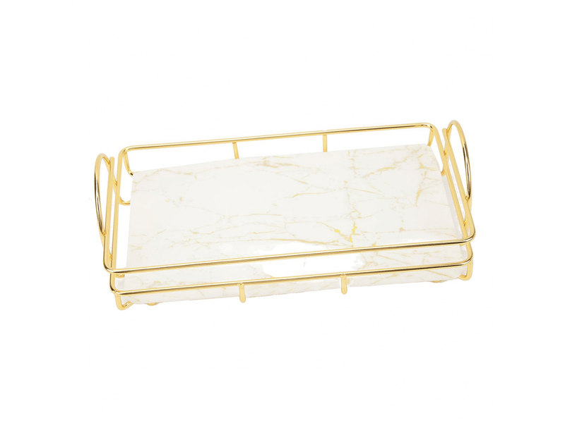 Organiseur de comptoir, rangement pour cosmétiques, décoration intérieure, rangement intelligent, design robuste pour salle de bain - Conforama B