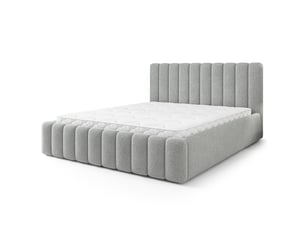 Lit coffre 180x200 cm <strong>MASSENO</strong> <strong></strong> coloris gris