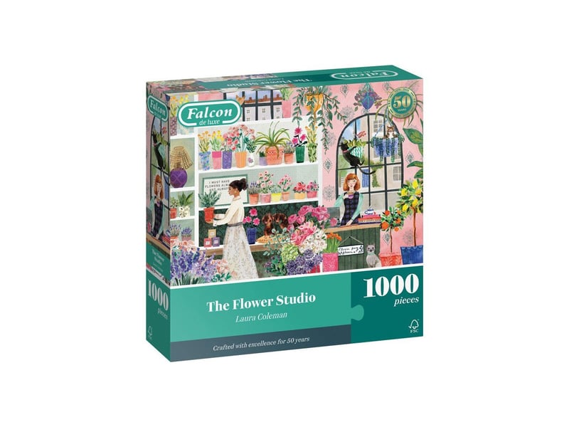  Puzzle paysage the flower studio 1000 pieces laura coleman JUM8721017607885 - Conforama A