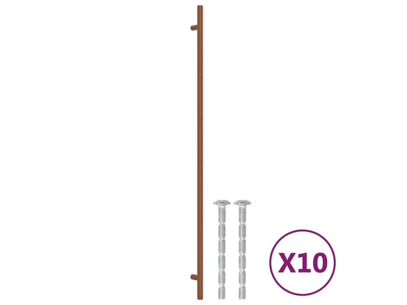  Boutons de meuble, 10 unités, en bronze, acier inoxydable cfe1330848  - Conforama A