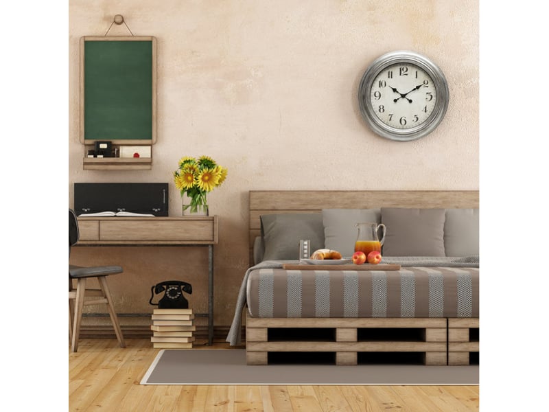  Horloge murale fabrilamp iniko ø 61 cm argenté 192810010 - Conforama E