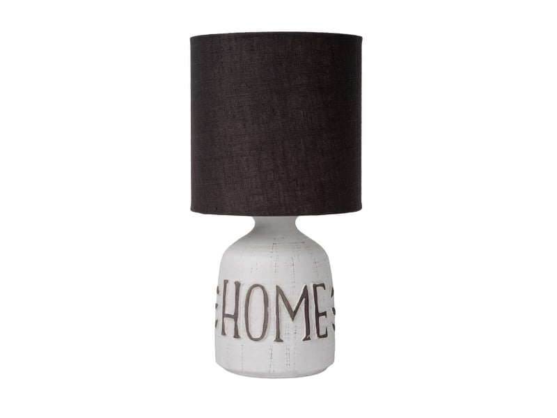 Lampe de table diam. 16,5 cm 1xe14 40w ip20 blanc - lucide - cosby  - Conforama B