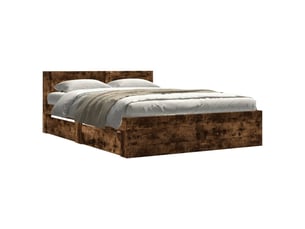 Lit 2 places 120x190cm coloris marron