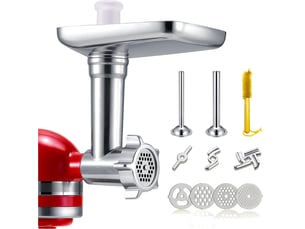 Accessoires kitchenaid pour hachoir à viande, robot culinaire, hachoir à viande, poussoir à saucisses, avec deux tubes pour poussoir à saucisses (mac