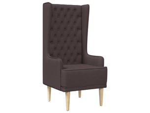 Fauteuil fixe VIDAXL  Tissu marron