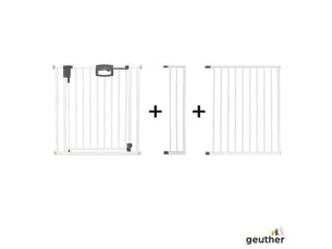 Barrière de porte à pression easylock plus métal  160,5 cm - 168,5 cm blanc