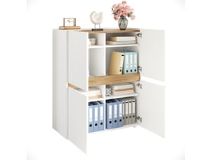 Bibliotheque coloris  blanc  <strong>ELVMI</strong> <strong></strong> - 90 cm x 110 cm