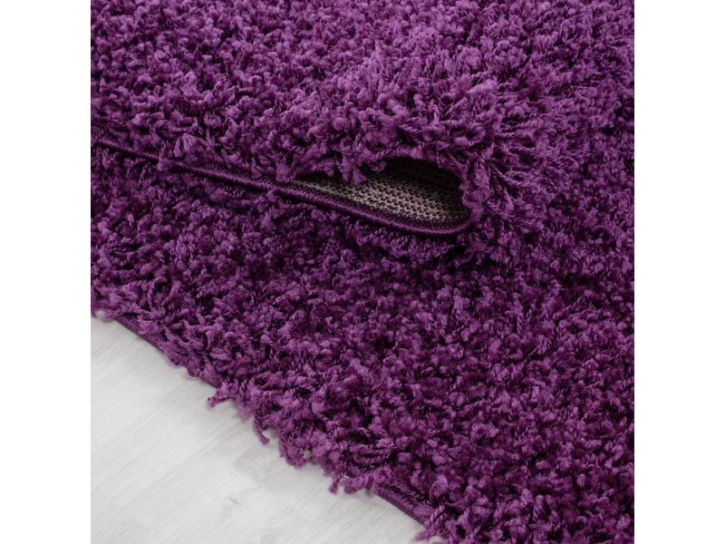 Shaggy - tapis uni à poils longs - violet 160 x 230 cm LIFE1602301500LILA - Conforama E