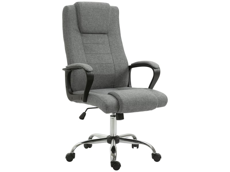  Fauteuil de bureau ergonomique de style présidentiel, réglable en hauteur et en inclinaison, 62 x 76 x 110-119 cm  - Conforama A
