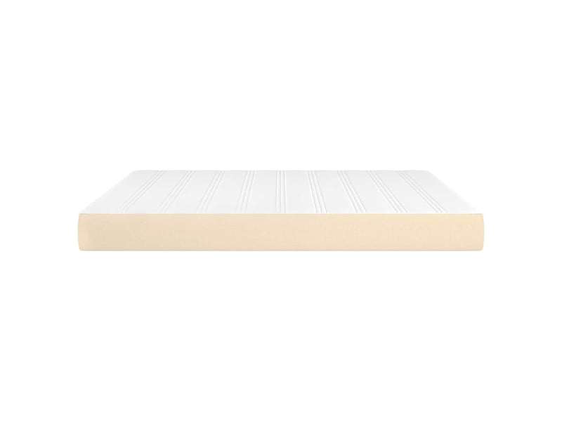  Matelas de lit à ressorts ensachés fermeté moyenne crème 160x200x20 cm tissu  - Conforama D