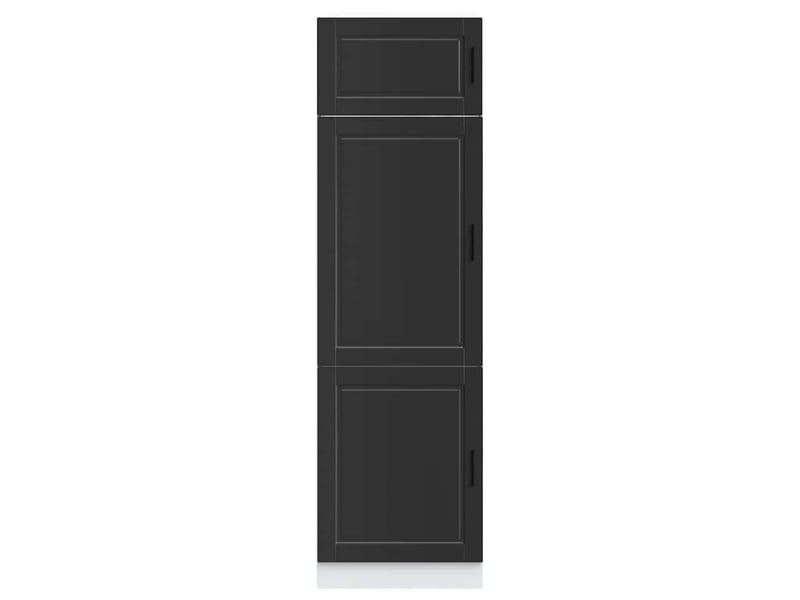  Meuble de rangement, armoire de cuisine porto noir bois d'ingénierie shl6161  - Conforama C