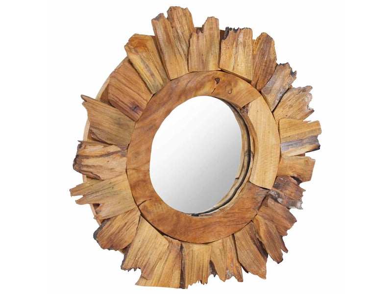  Miroir mural 40 cm teck rond cf62801  - Conforama A