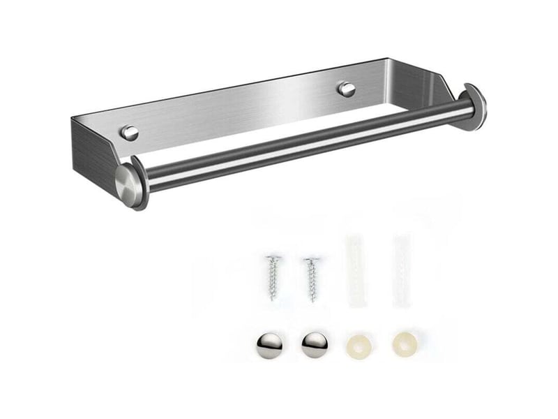 Derouleur essuie tout, porte sopalin, devidoir mural, distributeur papier aluminium et film, support déroulant de rouleau cuisine(argent) - Conforama A