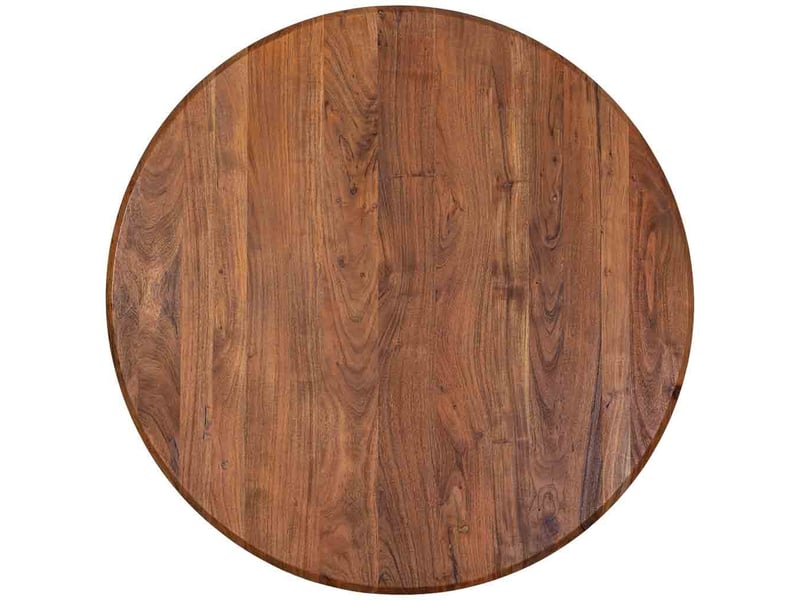  Table à manger en bois marron 130x130x75 cm (hauteur)  - Conforama D