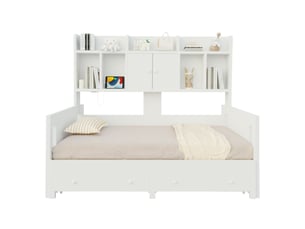 Lit gigogne 90x190 cm <strong>DZMDIP</strong>  <strong></strong> coloris blanc
