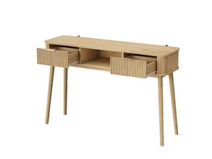 Table basse rectangulaire coloris bois clair TCQPZ  - 35 cmx120 cm