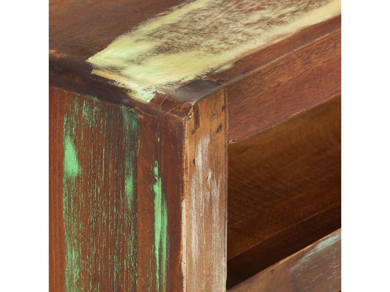  Meuble tv - banc tv - meuble de rangement multicolore 110x30x40 cm bois massif de récupération  - Conforama E