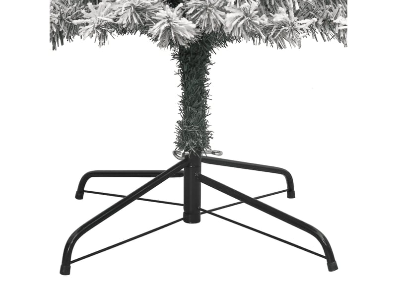  Sapin de noël, arbre de noël mince avec support et flocon de neige 300 cm pvc  - Conforama E