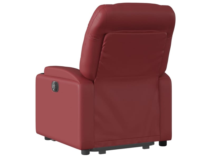 Fauteuil inclinable, fauteuil relax salon rouge bordeaux similicuir shl78540 - Conforama E