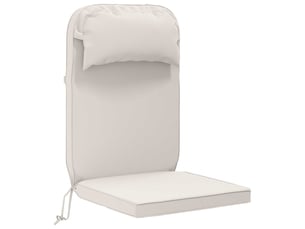 Coussin de transat ensoleillé, coussin pour bain de soleil 100 % polyester blanc cf55989