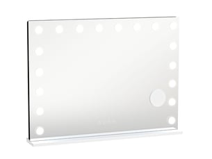 Miroir rectangulaire à poser coloris blanc EVRYAE    - 60 cm x 80 cm